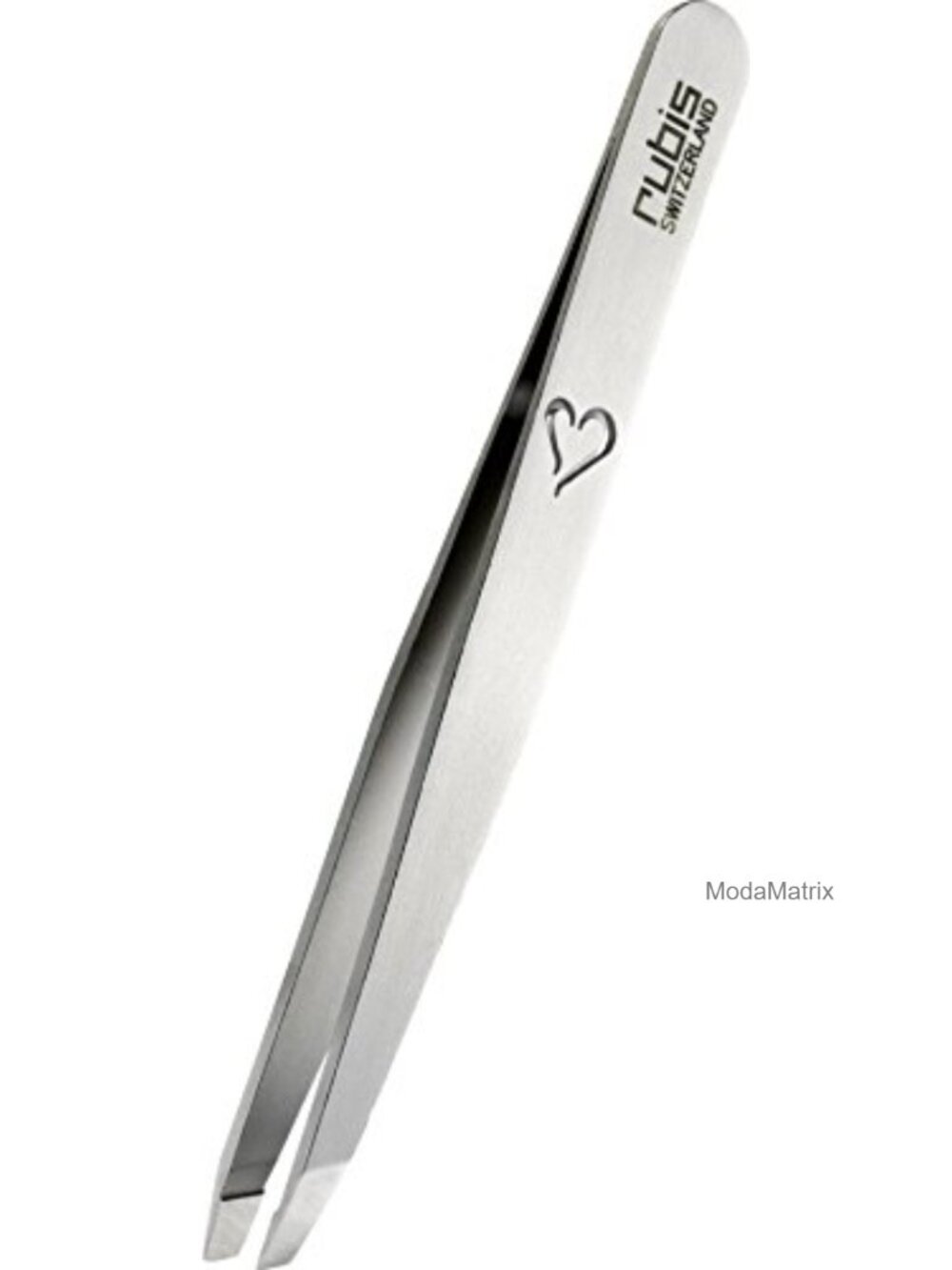 Slanted Tip Tweezer with a Heart Stainless Steel Precision Hair Removal Tool